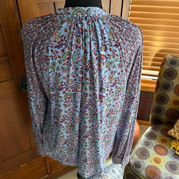 Boden Floral Print Long Sleeve Jersey Shirt - Picture 6 of 10